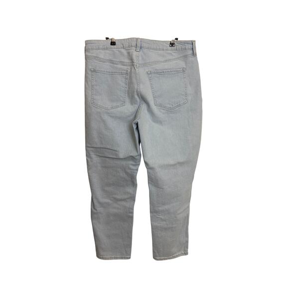 Old Navy O.G. Straight Jeans Womens 16 Light Blue Curvy Fit High Waisted - Picture 2 of 5